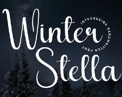 Winter Stella Script font