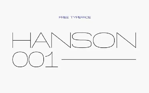 Hanson Hairline Free font