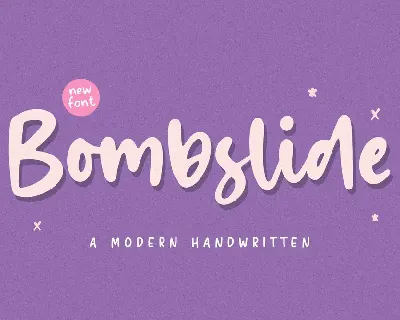 Bombslide font