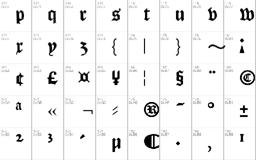 KJV1611 font