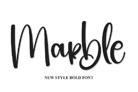 Marble Script font