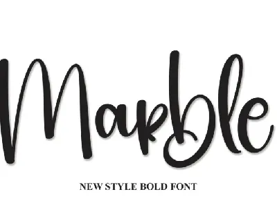 Marble Script font