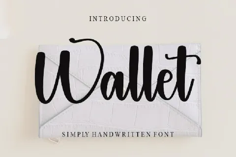 Wallet font