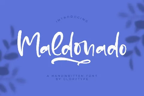 Maldonado font