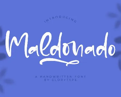 Maldonado font