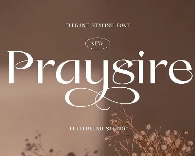 Praysire Display font