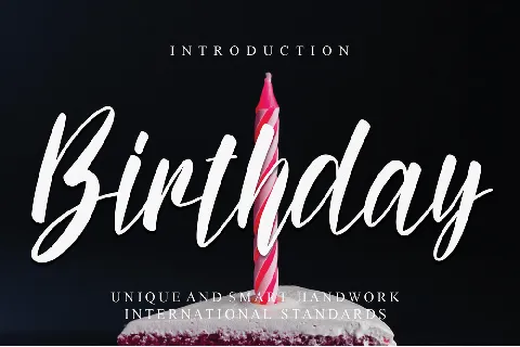 Birthday font