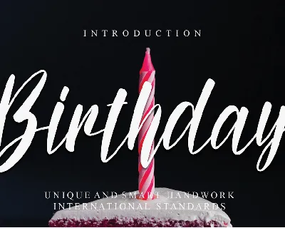 Birthday font