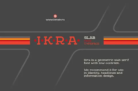 Ikra Slab font