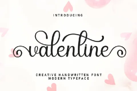 Valentine Calligraphy Typeface font