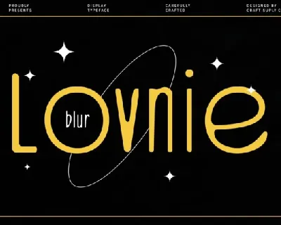 Lovnie Blur font