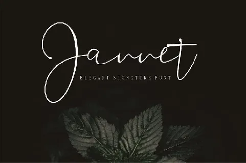 Jannet Signature font