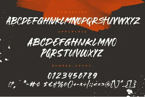 Gorock Brush font