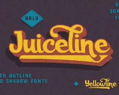 Juiceline Bold Script font