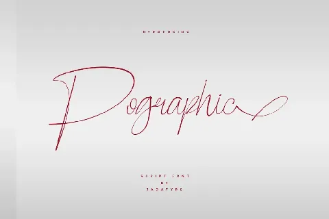 Pographic font