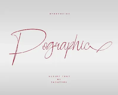 Pographic font