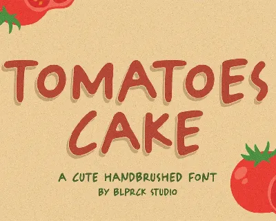 Tomatoes Cake font