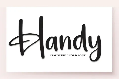 Handy Script Typeface font