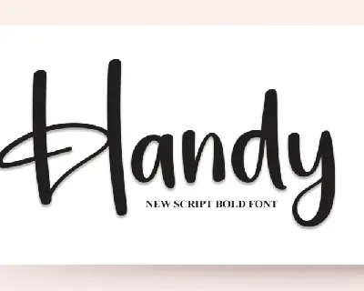 Handy Script Typeface font