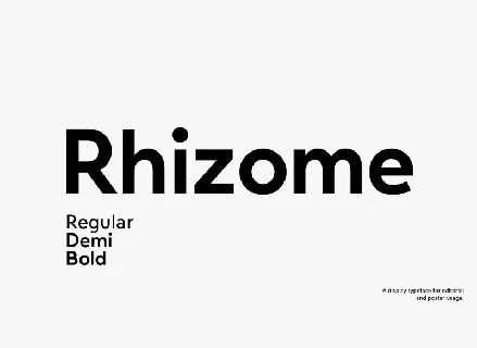 Rhizome Family font