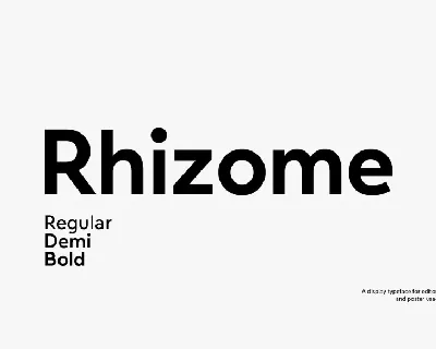 Rhizome Family font