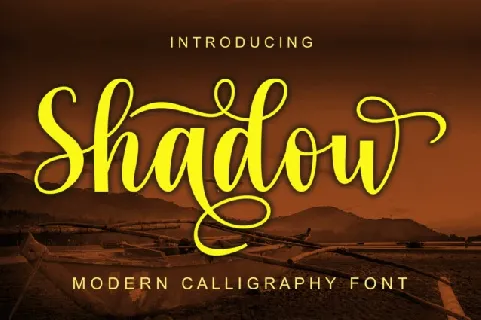 Shadow Script Typeface font