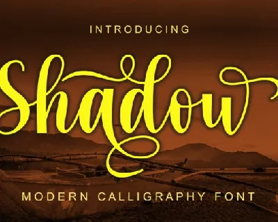 Shadow Script Typeface font