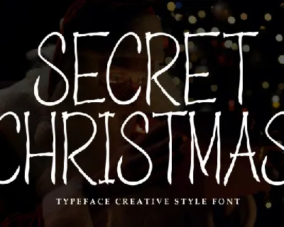 Secret Christmas Display font