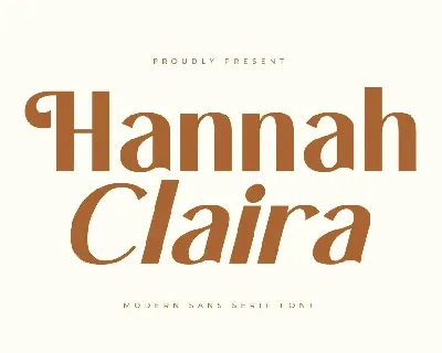 Hannah Claira DEMO VERSION font