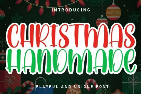 Christmas Handmade Display font