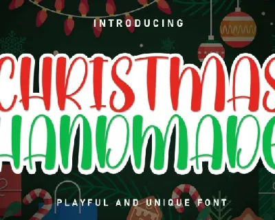 Christmas Handmade Display font