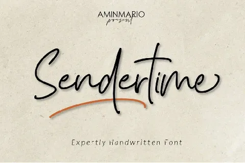 Sendertime font