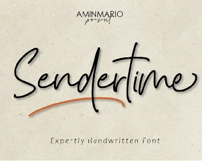 Sendertime font