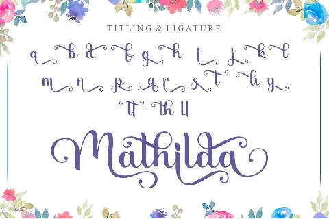 Mathilda - Personal Use font