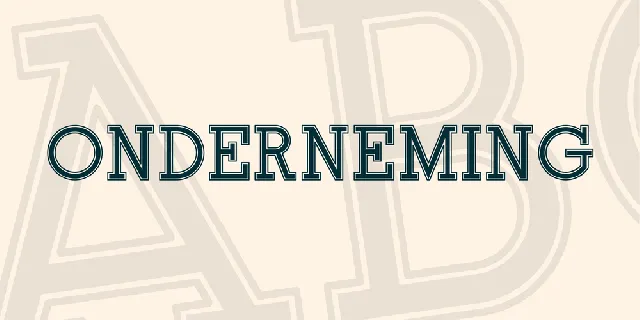 Onderneming font