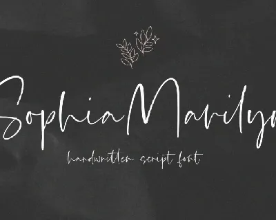 Sophia Marilyn font