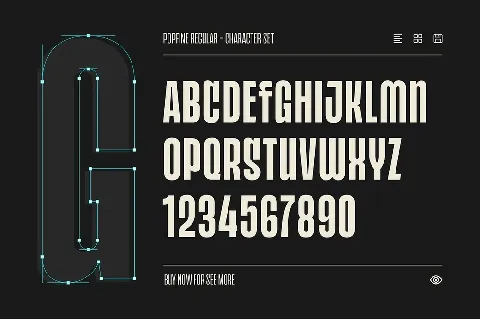 Popfine font