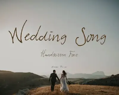 Wedding Song Handwritten font