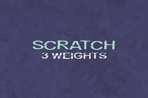 Scratch font