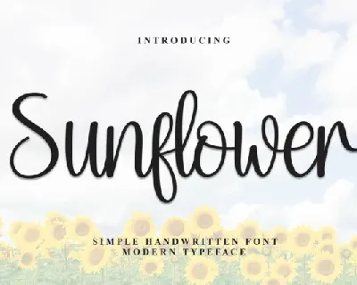 Sunflower Script Typeface font