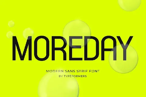 Moreday font