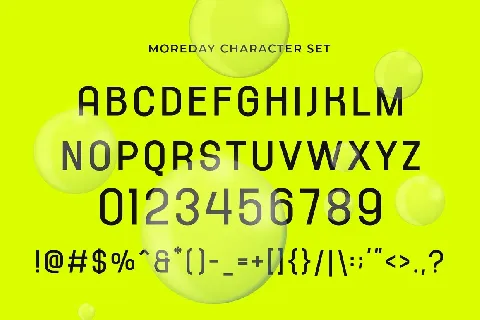 Moreday font