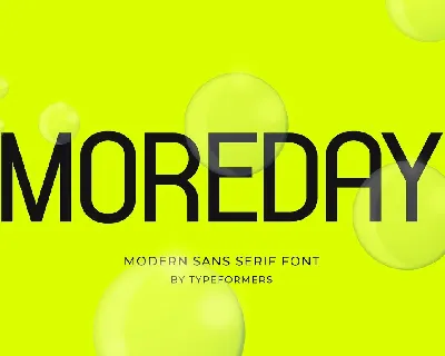 Moreday font