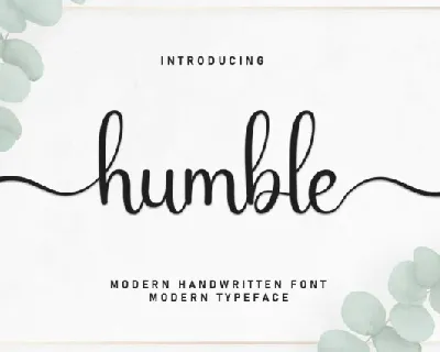 Humble Script Typeface font