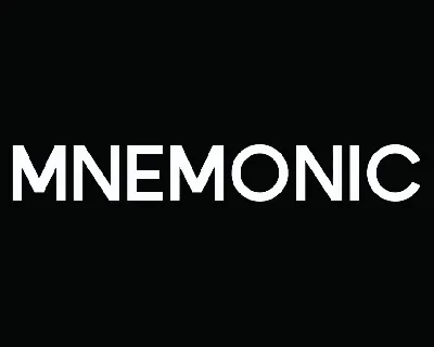 Mnemonic font