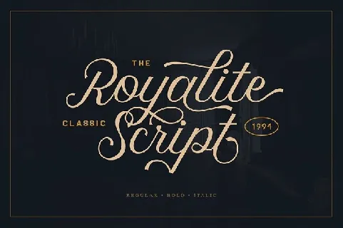 Royalite Script font