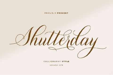 Shutterday font