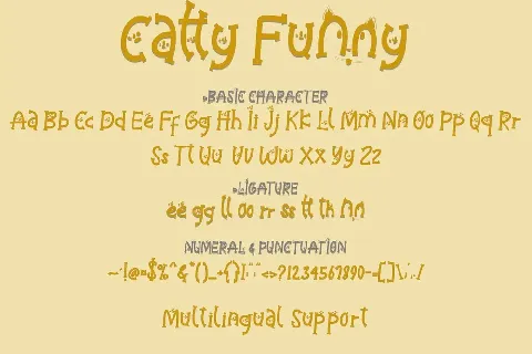 Catty Funny font