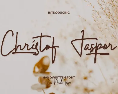 Christof Jasper Demo font