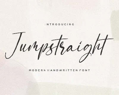Jumpstraight font